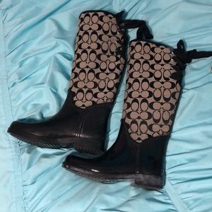 Coach rain boots